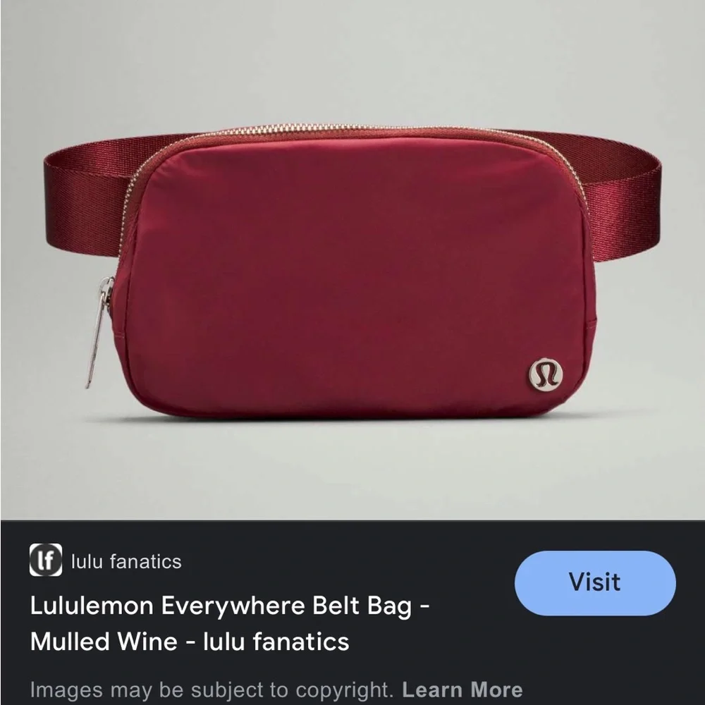 Everywhere Belt Bag Lululemon SOLD OUT Merlot - Picture 1 of 2